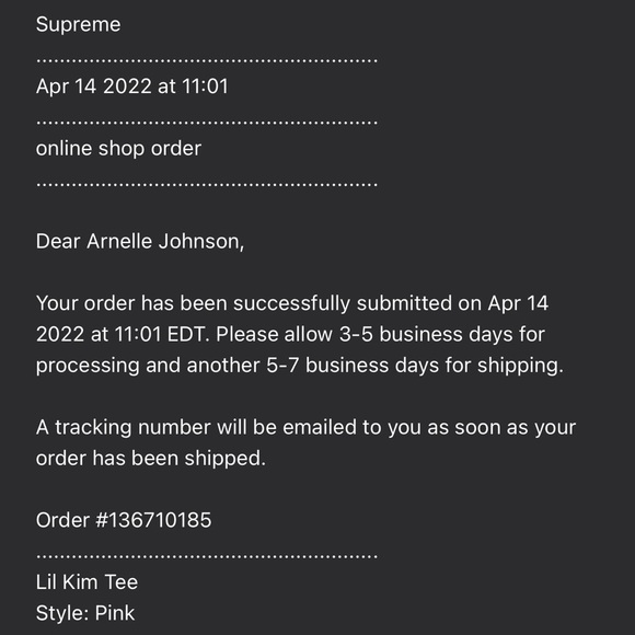 Supreme Pink Lil Kim Tee - Picture 3 of 3